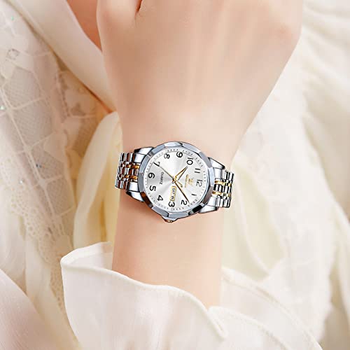 OLEVS Watch for Men Women Large Face Unisex Diamond Luxury Dress - Product Imagery