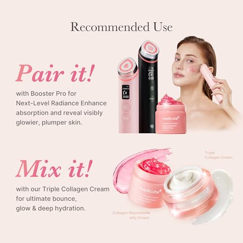 medicube Jelly Cream with Collagen & Niacinamide, 3.71 fl.oz - Product Imagery