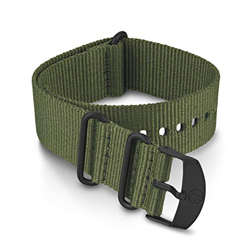 Timex 22mm Fabric Double-Layer Slip-Thru Strap – Black with - Product Imagery
