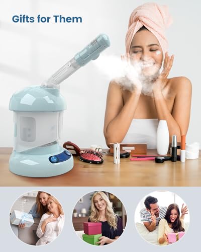 Facial Steamer -Nano Ionic Face Steamer for Deep Cleaning - Product Imagery