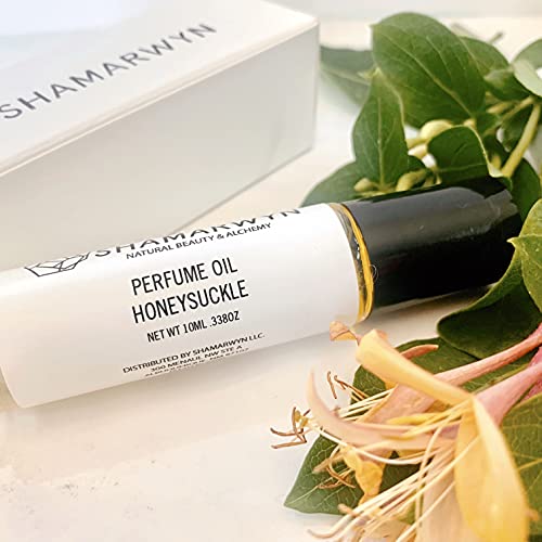 Honeysuckle Perfume Oil - Botanical Essential Oil Roll-On - Product Imagery