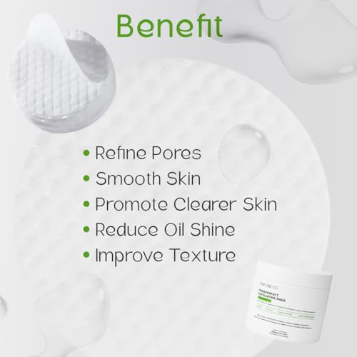 Exfoliating Toner Pads, Salicylic Acid for Smoother Skin - Product Imagery