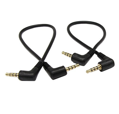 SinLoon 3.5mm TRRS Cable,   Gold Plated 90 Degree Right & Left An by SinLoon - Angle View 1