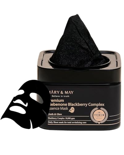Mary May Idebenone Blackberry Essence Mask Bamboo Charcoal - Mary&May Official Imagery - 1