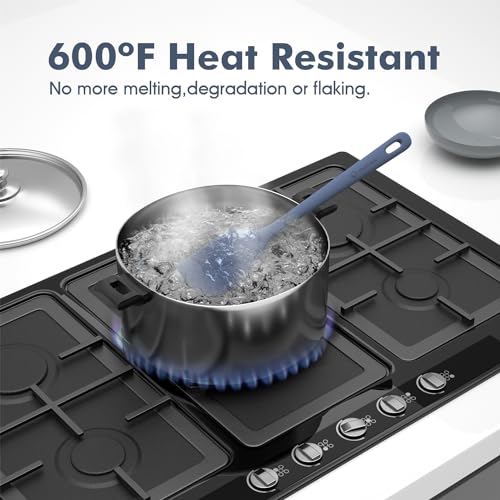 ChefAide 5 Pieces Silicone Spatulas Set, Heat Resistant Rubber - Product Imagery