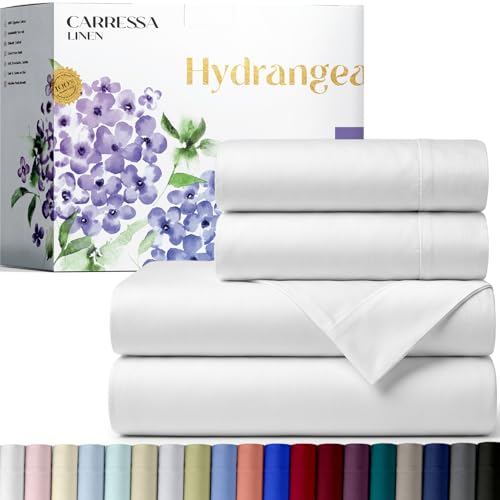 Carressa Linen 100% Egyptian Cotton Queen Sheet Set - 600 Series - Product Imagery