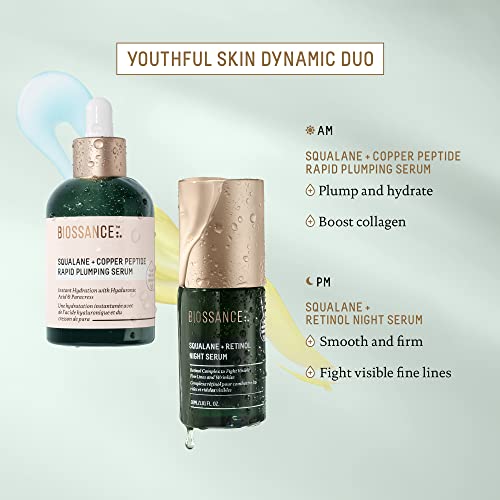 Biossance Squalane + Copper Peptide Rapid Plumping Serum - Face - Product Imagery