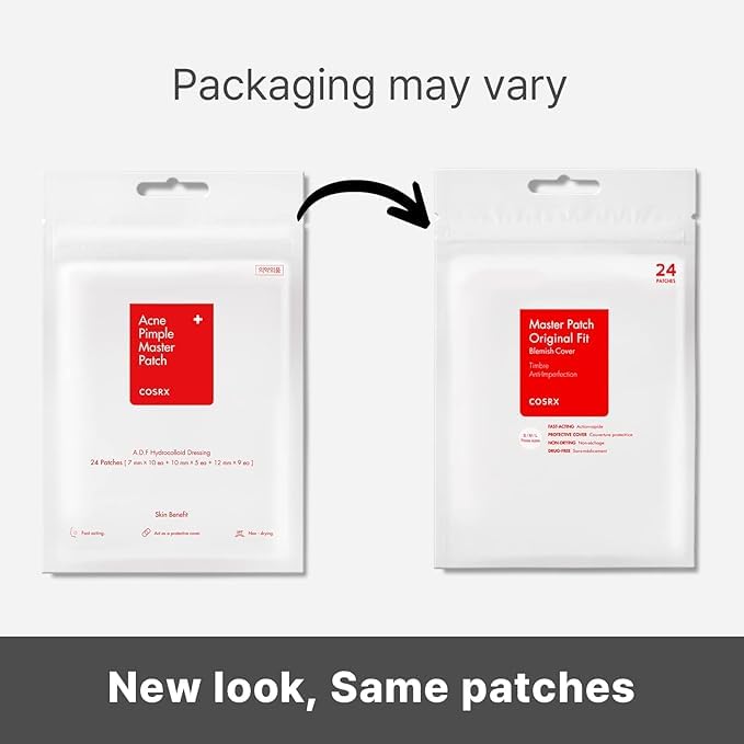 COSRX Acne Pimple Patches Absorbing Hydrocolloid Spot, 3 Size (48 - Product Imagery