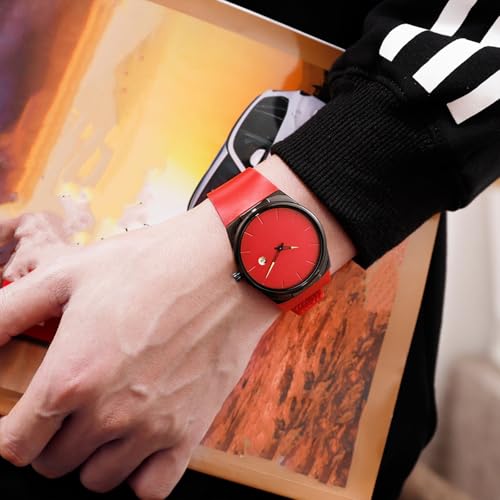 Fashion Wrist Watches for Men Casual Waterproof Unisex Analog - Product Imagery