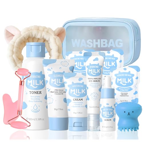 Milk Skin Care Set For Kids Teens 13 In 1 Hydrating Gentle - MrCuvaryas Official Imagery - 1