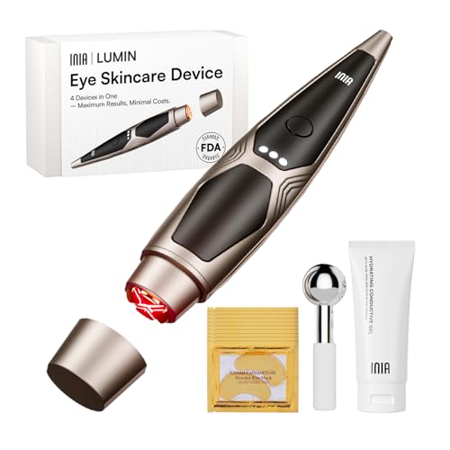 INIA 4-in-1 Eye Massager Tool Under Red Light Therapy for Face, - Product Imagery