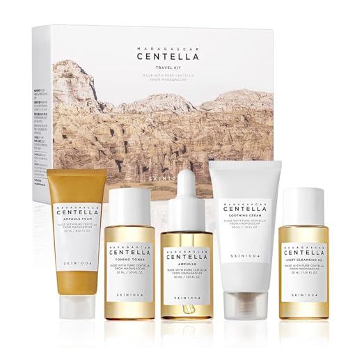SKIN1004 Madagascar Centella Travel Kit, Toner, Ampoule, - Product Imagery