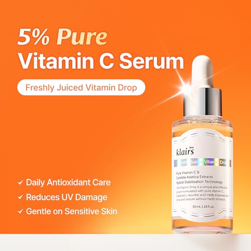 DearKlairs Vitamin C Serum - Dark Spot Care for Sensitive Skin, - Product Imagery