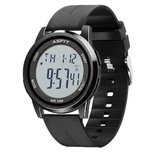 Men Digital Watch, Thin Running Sports Waterproof Outdoor LED - Product Imagery