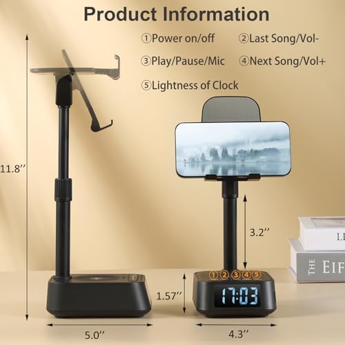 ASEAT Gifts for Men Women, Adjustable Phone Stand Bluetooth - Product Imagery