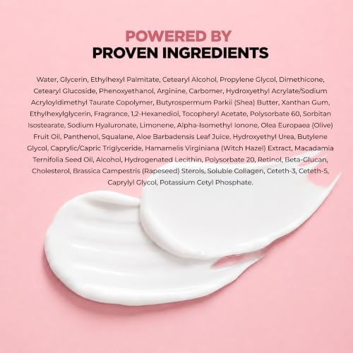 Retinol & Collagen Anti Aging Face Cream, Korean Skin Care, 1.69 - Product Imagery