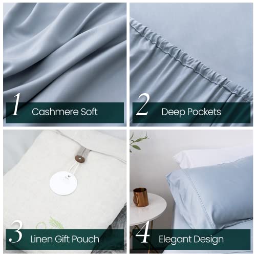 Oasis Cooling Sheet Set Cal King -, 100% Viscose, Silky Soft & - Product Imagery