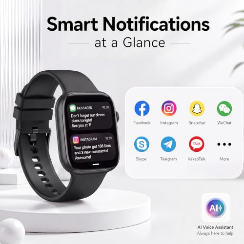 Smart Watch for Women Men, Bluetooth Answer/Make Call, 1.83" HD - Product Imagery