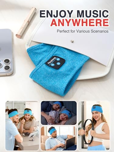 Perytong Sleep Headphones Wireless, Bluetooth Sports Headband - Product Imagery