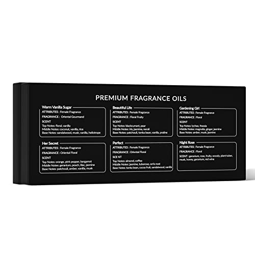 HIQILI Women Fragrance Oil Trial Set, Essential Oils for DIY - Product Imagery