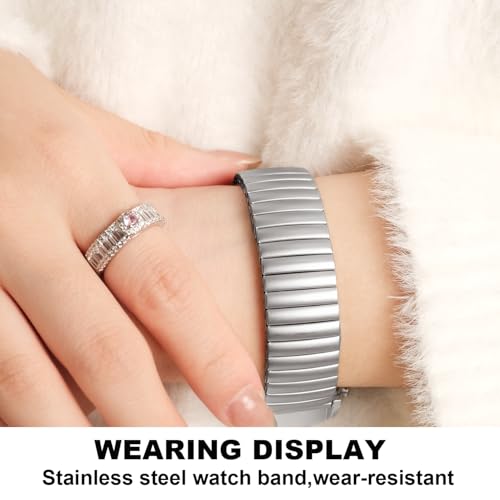 Heartkent 18mm 20mm 22mm Expansion Watch Bands,Stainless Steel - Product Imagery