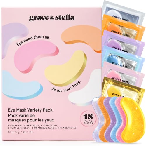 grace & stella Under Eye Patches Variety Pack - With 6 Colors - grace & stella Official Product View 1