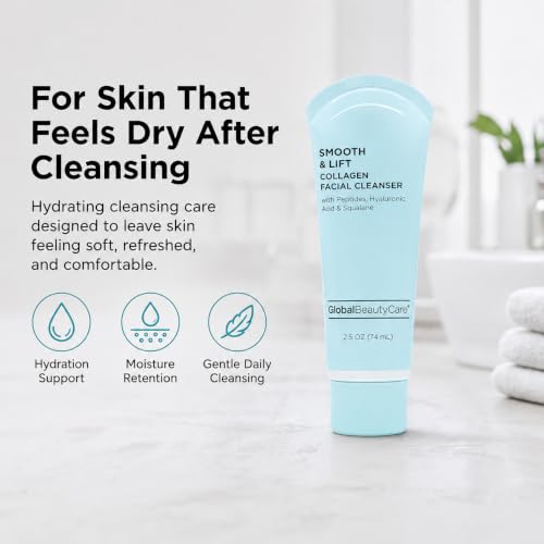 Global Beauty Care Smooth & Lift Collagen Facial Cleanser - - Product Imagery