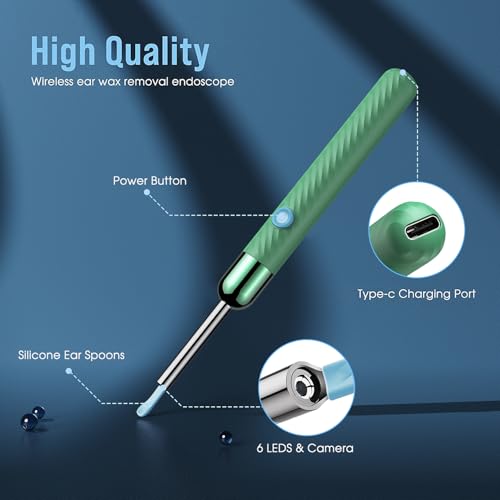 LEIPUT Ear Wax Removal - Earwax Remover Tool with 8 Pcs Ear Set - Product Imagery