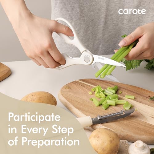 CAROTE 22-Piece Cooking Utensils Set with Wood Cool-Touch - Product Imagery