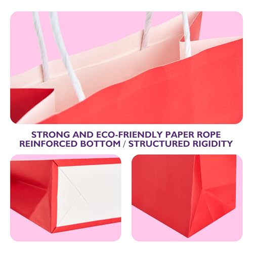32 Pack Paper Gift Bags with Handles, 5.8"×3.2"×8.25" Party - Product Imagery