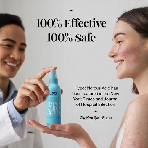 Hypochlorous Acid Spray for Face and Skin; Facial Cleanser | 8oz - Product Imagery