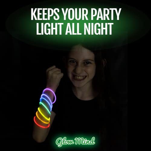 100 Glow Sticks Bulk Party Pack, 8" Halloween Glow Bracelets and - Product Imagery
