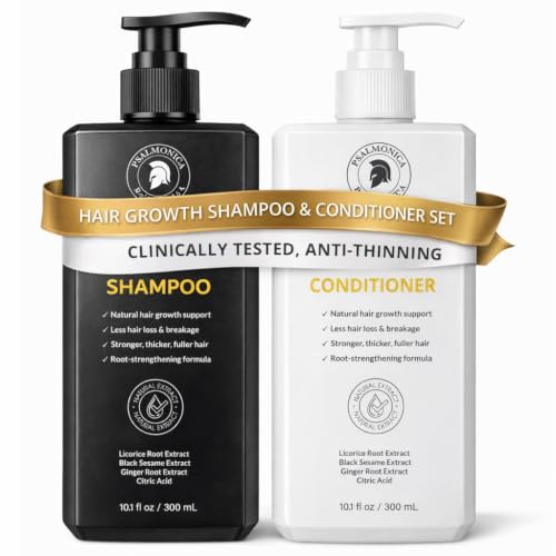 Hair Growth Shampoo and Conditioner Set Sulfate Free Hair - Psalmonica Official Imagery - 1