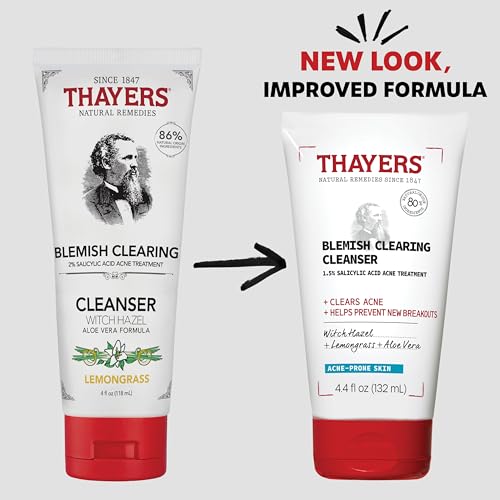 THAYERS Blemish Clearing Face Cleanser with 1.5% Salicylic Acid, - Product Imagery