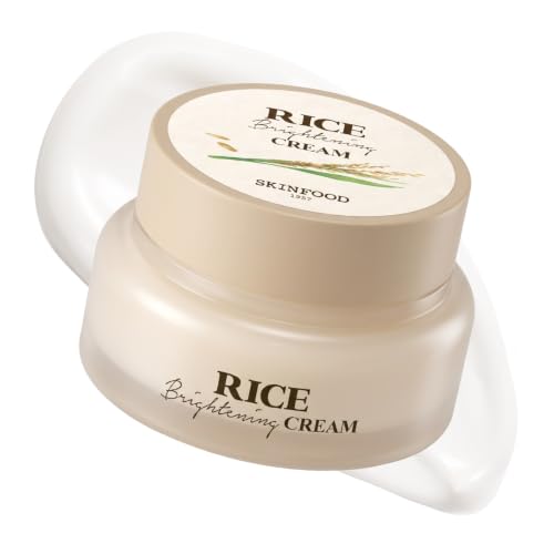 SKINFOOD Rice Brightening Cream, Korean Face Moisturizer with 48 Hours Fermented Rice Water, Korean Skin Care Rice Moisturizer for Natural Glow Glass Skin, Nourishing, Vegan, 60ml/2fl.oz. - SKINFOOD 1957 Official Product View 1