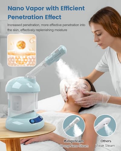 Facial Steamer -Nano Ionic Face Steamer for Deep Cleaning - Product Imagery