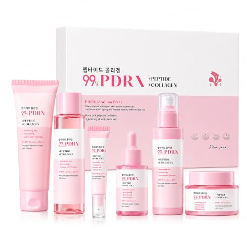 6Pcs PDRN Skin Care Set Collagen Hydrating Facial Routine - Bilziviro Official Imagery - 1