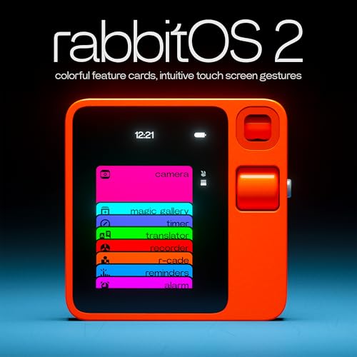 Rabbit r1 AI Voice-Activated Gadget & Voice Recorder - No - Product Imagery