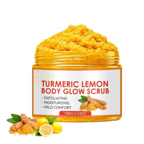 Turmeric Lemon Body Exfoliating Scrub, Gentle Moisturizing Skin - Product Imagery