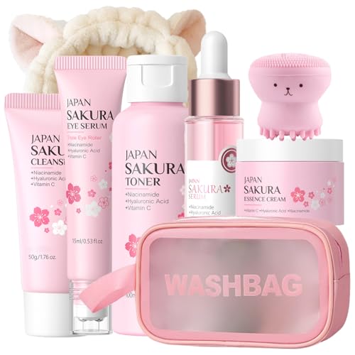 Japan Sakura Skincare Kit Gifts For Teen Girls - Gentle & - Product Imagery