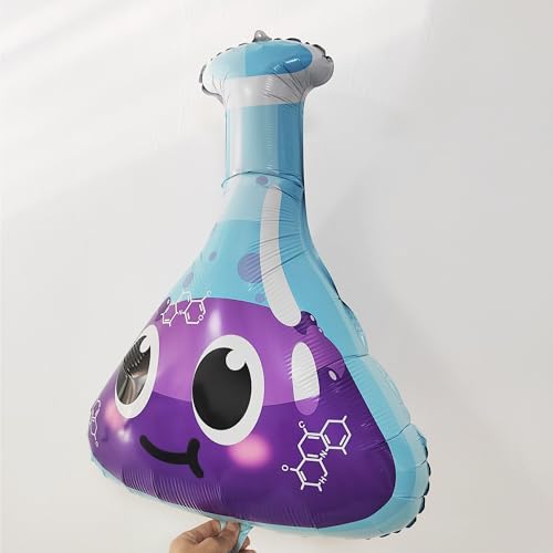 Science Party Decorations 6 Pack Jumbo Flask Foil Balloons for - Product Imagery