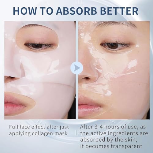 MAVENI Bio-Collagen Face Masks, Real Deep Collagen Mask, - Product Imagery