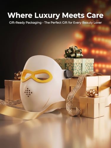 7 Color LED Face Mask, Silicone Facial Skin Care Device with - Product Imagery
