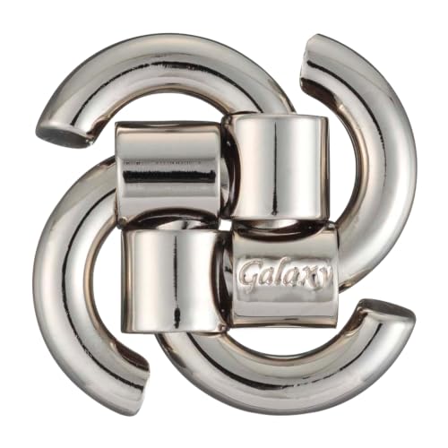 BePuzzled |Galaxy Hanayama Metal Brainteaser Puzzle Mensa Rated - Product Imagery