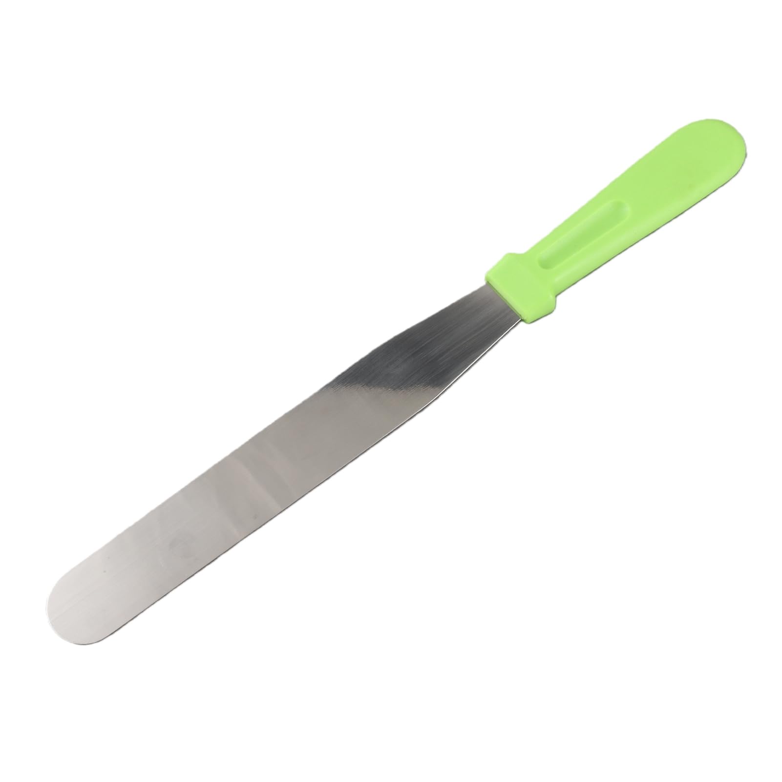 Semme stainless steel 8-inch straight hair removal spatula for waxing, masks, and baking, featuring a multi-functional design.