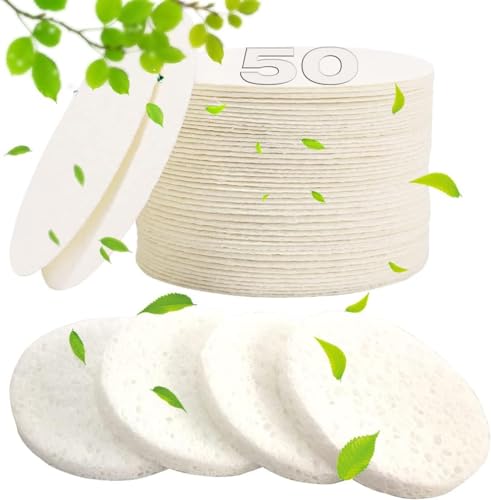 METUUTER Facial Sponges 50 Count Compressed Spa Sponges for - METUUTER Official Imagery - 1