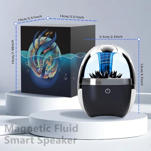 Dancing Ferrofluid Speaker,Magnetic Fluid Bluetooth Music Mate - Product Imagery