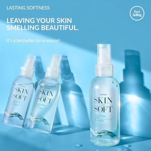 AVON SKIN SO SOFT Original Jojoba Dry Oil Spray 5 fl.oz (Double - Product Imagery
