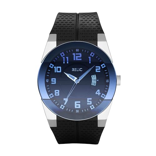 Relic by Fossil Men's Jake Three-Hand Day Date Watch, Silver - Product Imagery