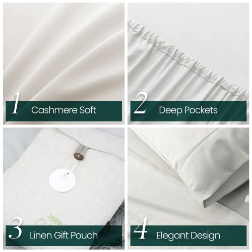 Oasis Cooling Sheet Set Full - 100% Viscose, Silky Soft & - Product Imagery